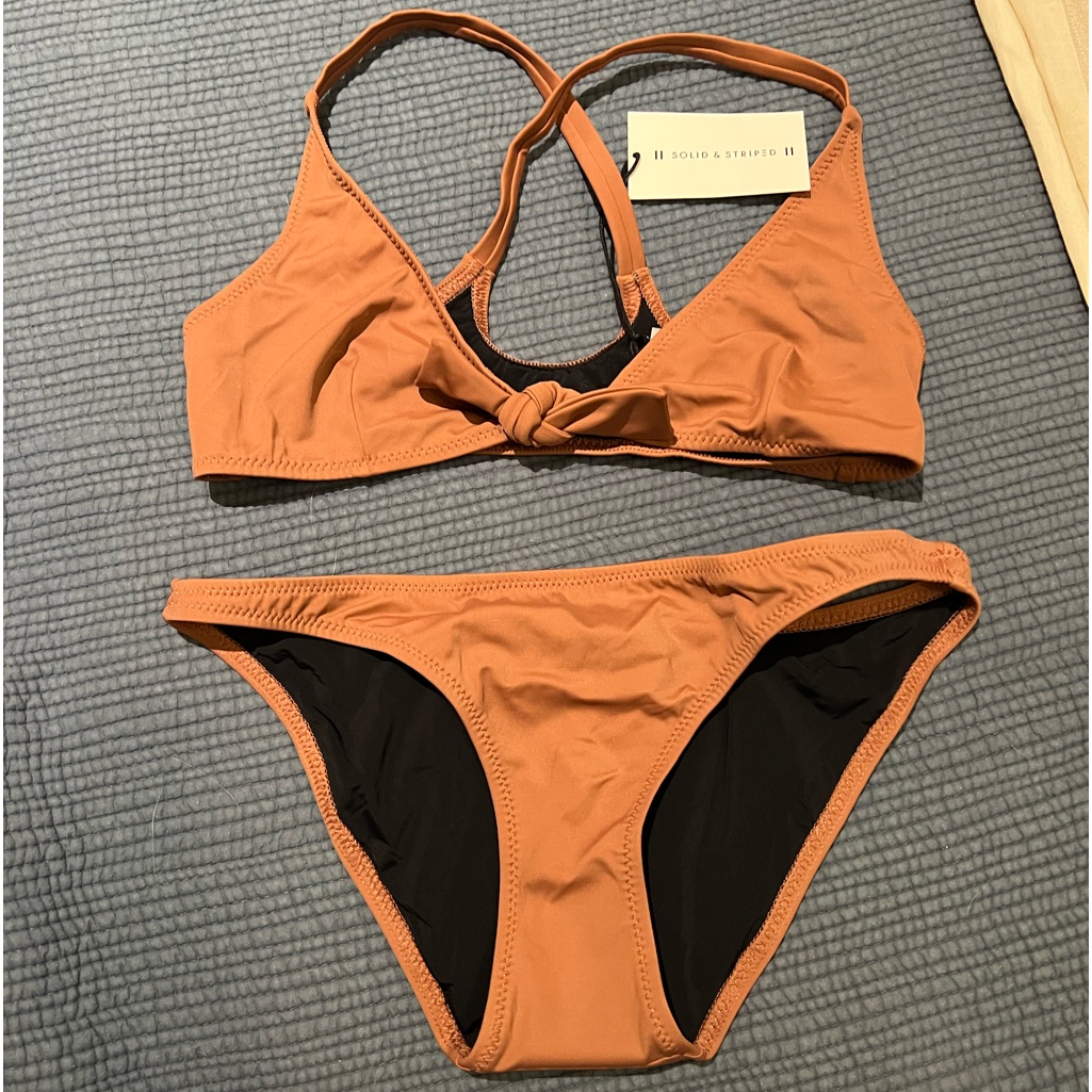 Solid & Striped Bikini Nwt